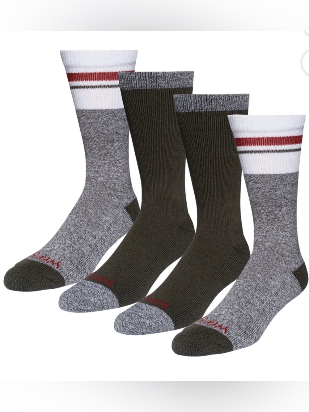 Wrangler Men's Cozy Cabin Socks ,4 Pack Shoe Size 6-12
